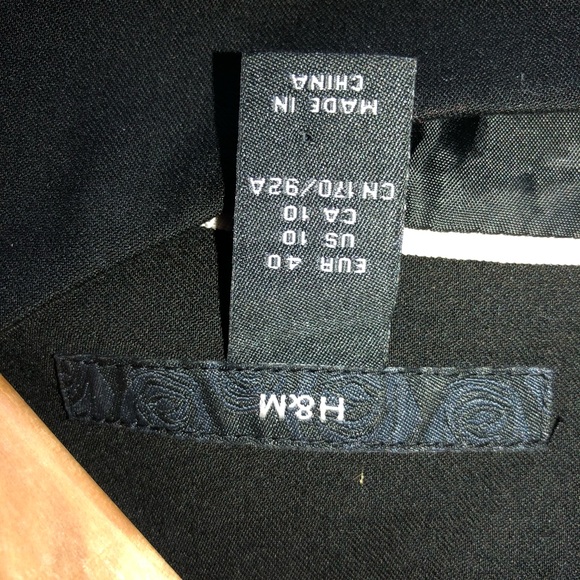 H&M Black Tailored Dress, Women’s 10 - Picture 6 of 8
